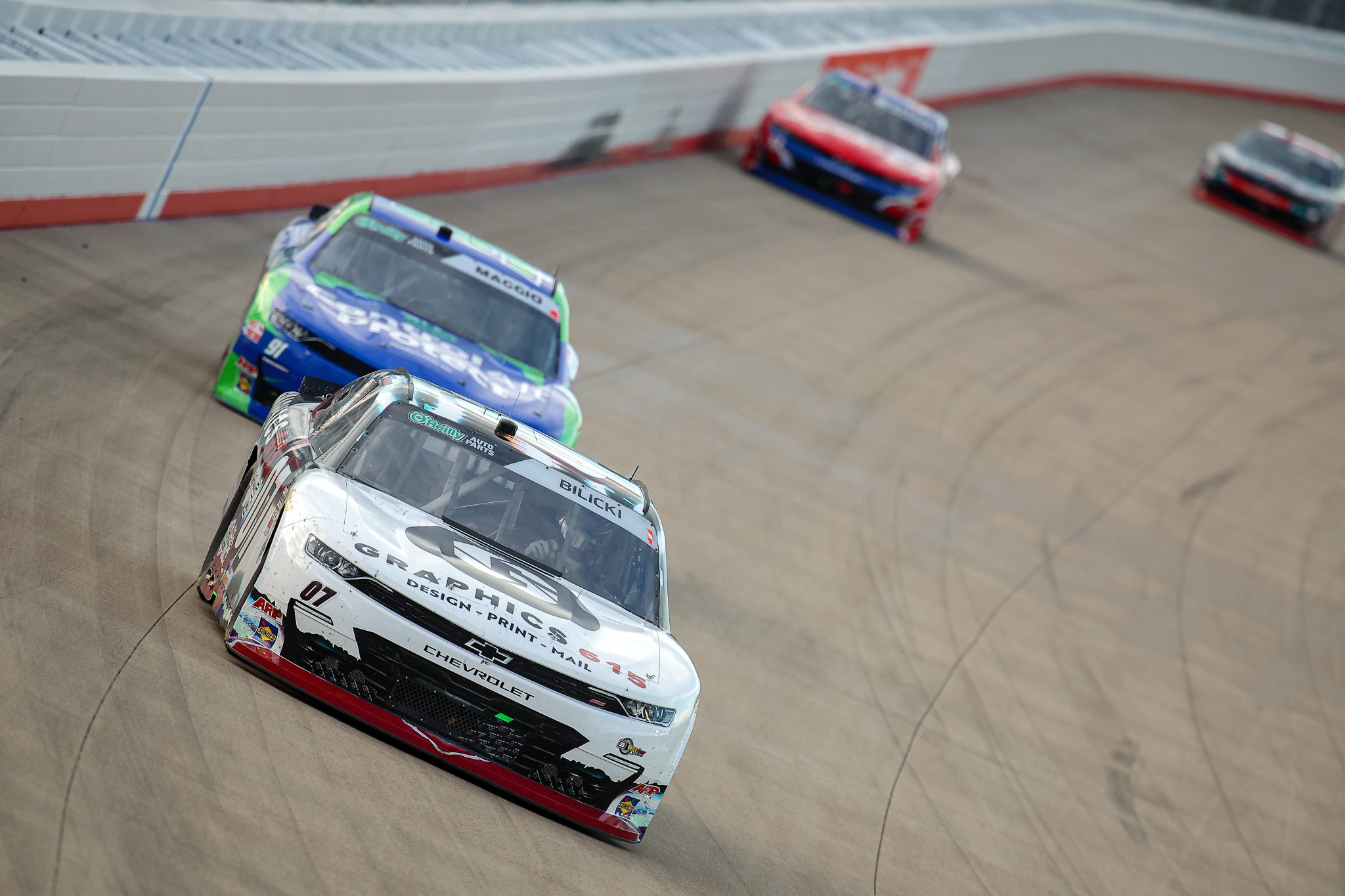 LEBANON, TENNESSEE - MAY 30: Josh Bilicki, driver of the #02 Graphics 615 Chevrolet, drives during the NASCAR O'Reilly Auto Parts Series Sports Illustrated Resorts 250 at Nashville Superspeedway on May 30, 2026 in Lebanon, Tennessee. (Photo by Jonathan Bachman/Getty Images) | Getty Images