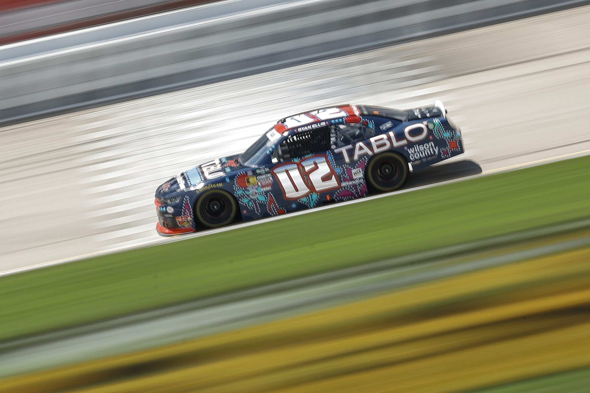 LEBANON, TENNESSEE - MAY 30: Ryan Ellis, driver of the #02 Tablo TV Chevrolet, drives during the NASCAR O'Reilly Auto Parts Series  Sports Illustrated Resorts 250 at Nashville Superspeedway on May 30, 2026 in Lebanon, Tennessee. (Photo by Sean Gardner/Getty Images) | Getty Images