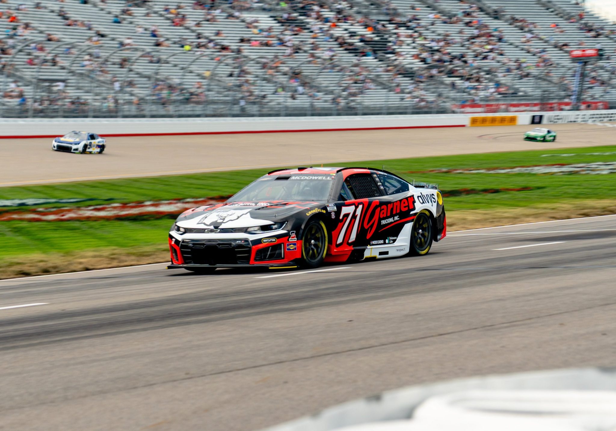 LEBANON, TENNESSEE - MAY 30: Michael McDowell, driver of the #71 Garner Trucking Chevrolet, drives during practice for the NASCAR Cup Series Cracker Barrel 400 at Nashville Superspeedway on May 30, 2026 in Lebanon, Tennessee. (Photo from Spire Motorsports)