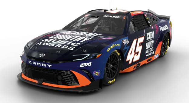 Visit Academy of Country Music Awards featured on Tyler Reddick’s car at the All-Star race page