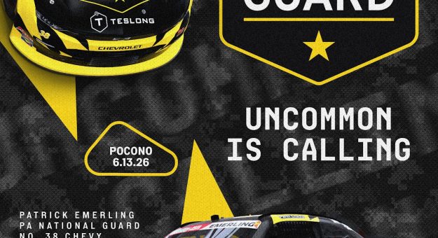 Visit Pennsylvania Army National Guard sponsoring Patrick Emerling in Pocono O’Reilly race page