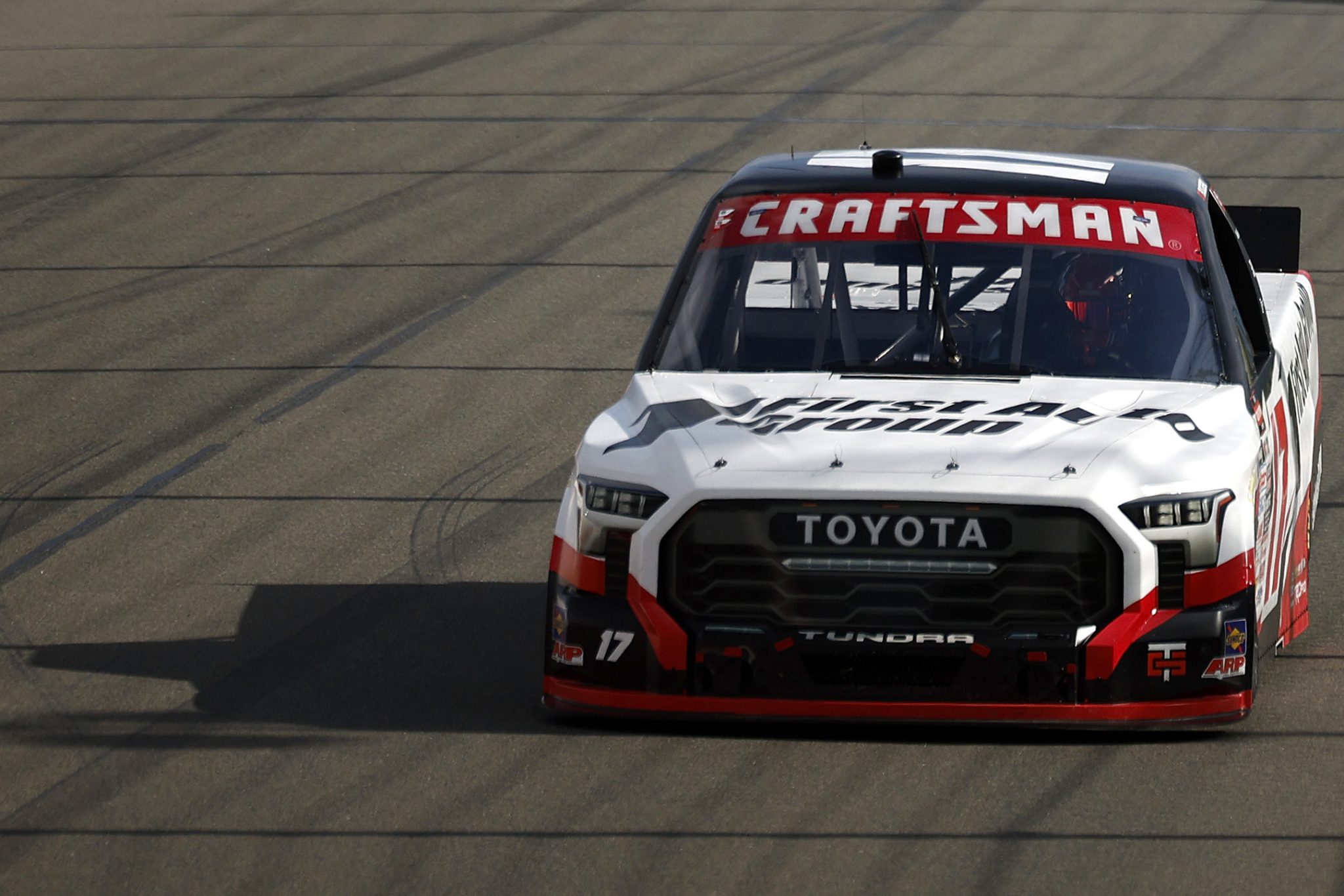 WATKINS GLEN, NEW YORK - MAY 08: Giovanni Ruggiero, driver of the #17 First Auto Group Toyota, drives during the NASCAR Craftsman Truck Series Bully Hill Vineyards 176 at The Glen at Watkins Glen International on May 08, 2026 in Watkins Glen, New York. (Photo by Sean Gardner/Getty Images) | Getty Images