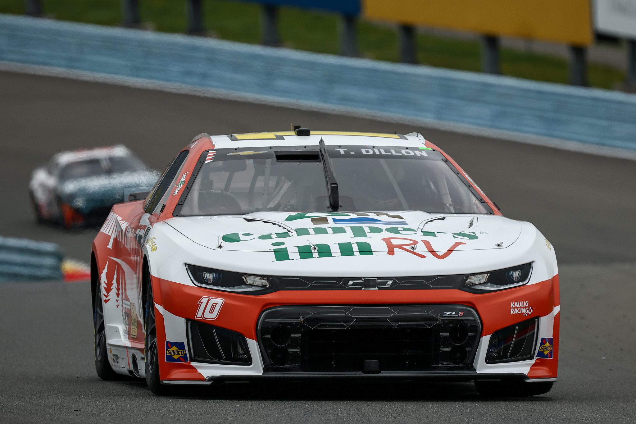 WATKINS GLEN, NEW YORK - MAY 09: Ty Dillon, driver of the #10 Campers Inn RV Chevrolet, drives during practice for the NASCAR Cup Series Go Bowling at The Glen at Watkins Glen International on May 09, 2026 in Watkins Glen, New York. (Photo by Chris Graythen/Getty Images) | Getty Images