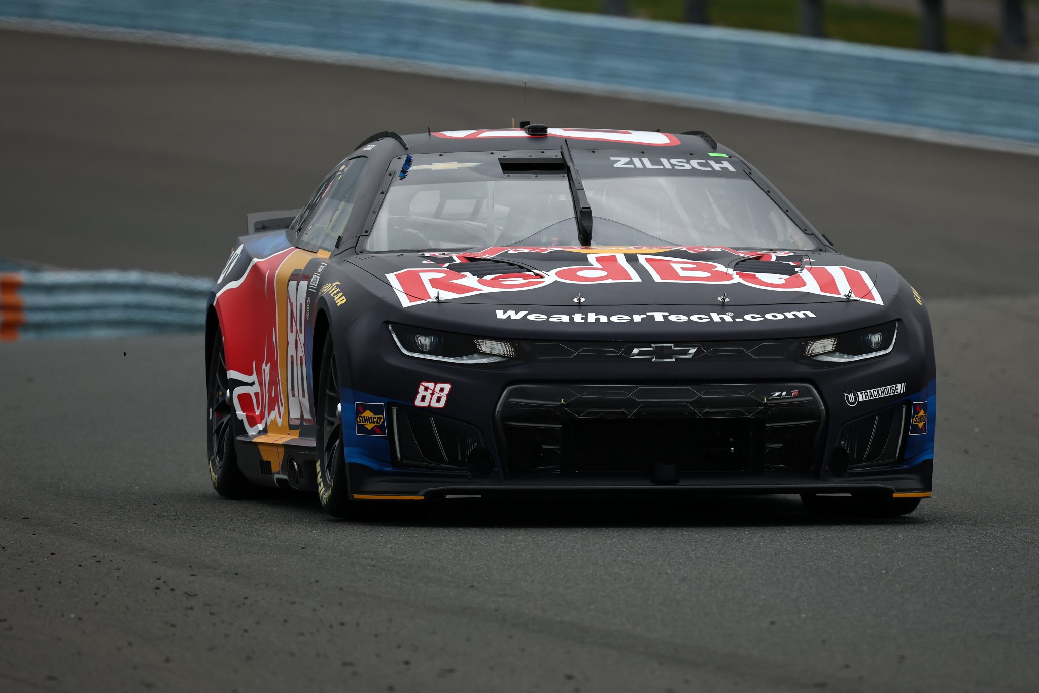 WATKINS GLEN, NEW YORK - MAY 09: Connor Zilisch, driver of the #88 Red Bull Chevrolet, drives during practice for the NASCAR Cup Series Go Bowling at The Glen at Watkins Glen International on May 09, 2026 in Watkins Glen, New York. (Photo by Chris Graythen/Getty Images) | Getty Images