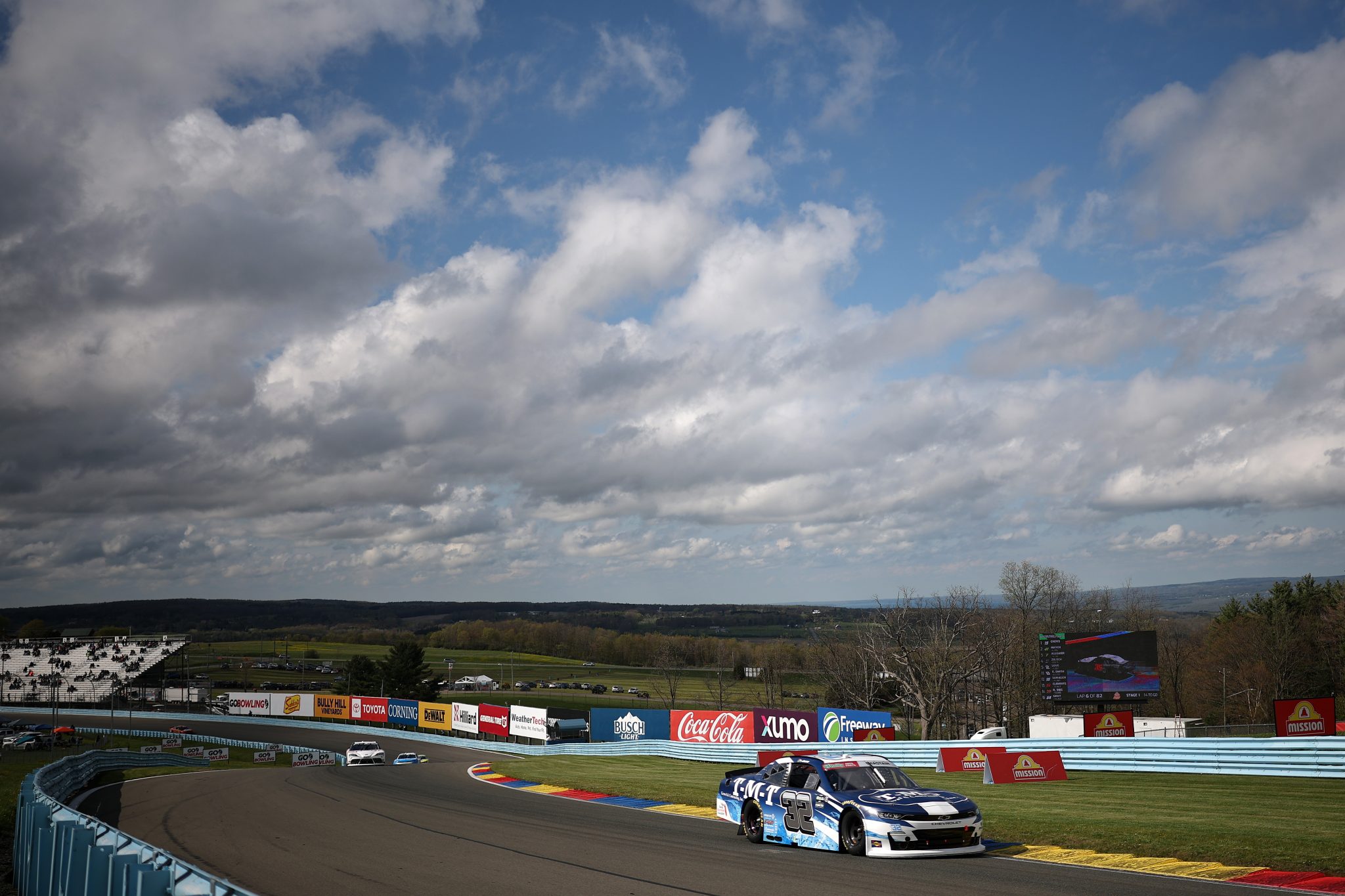WATKINS GLEN, NEW YORK - MAY 09: Ross Chastain, driver of the #32 T-M-T Gravel & Contracting Inc. Chevrolet, drives during the NASCAR O'Reilly Auto Parts Series Mission 200 at The Glen at Watkins Glen International on May 09, 2026 in Watkins Glen, New York. (Photo by Chris Graythen/Getty Images) | Getty Images