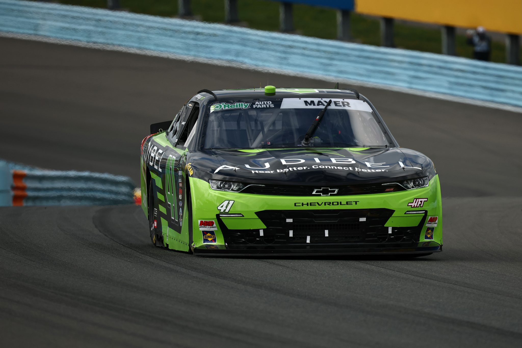 WATKINS GLEN, NEW YORK - MAY 09: Sam Mayer, driver of the #41 Audibel Chevrolet, drives during the NASCAR O'Reilly Auto Parts Series Mission 200 at The Glen at Watkins Glen International on May 09, 2026 in Watkins Glen, New York. (Photo by Chris Graythen/Getty Images) | Getty Images