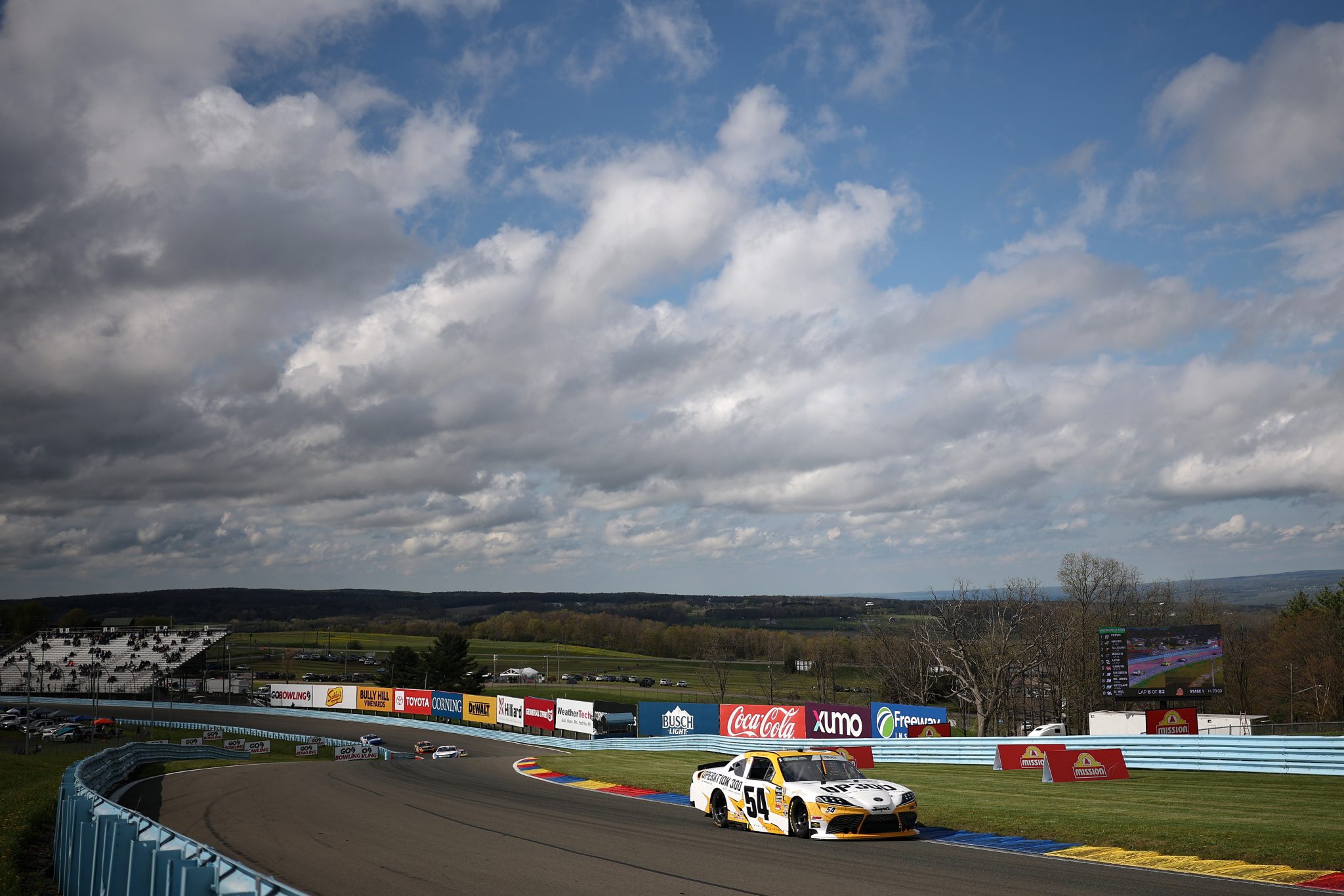 WATKINS GLEN, NEW YORK - MAY 09: Taylor Gray, driver of the #54 Operation 300 Toyota, drives during the NASCAR O'Reilly Auto Parts Series Mission 200 at The Glen at Watkins Glen International on May 09, 2026 in Watkins Glen, New York. (Photo by Chris Graythen/Getty Images) | Getty Images