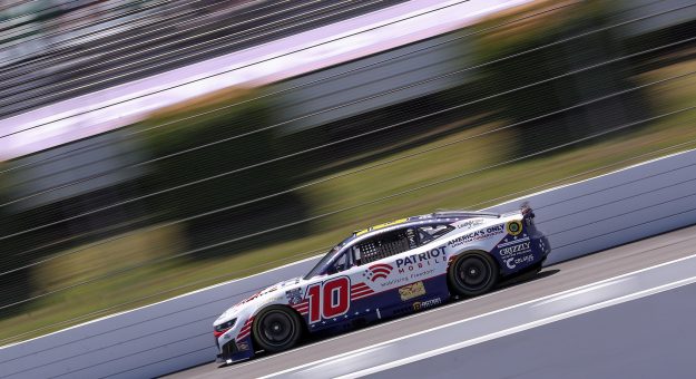 LONG POND, PENNSYLVANIA - JUNE 13: Ty Dillon, driver of the #10 Patriot Mobile Chevrolet, drives during practice for the NASCAR Cup Series Great American Getaway 400 presented by VISITPA at Pocono Raceway on June 13, 2026 in Long Pond, Pennsylvania. (Photo by David Jensen/Getty Images) | Getty Images