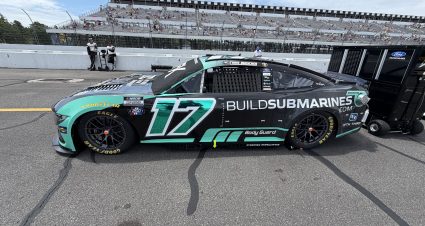 LONG POND, PENNSYLVANIA - JUNE 14: Chris Buescher's #17 BuildSumbarines.com Ford prior to the NASCAR Cup Series Great American Getaway 400 presented by VISITPA at Pocono Raceway on June 14, 2026 in Long Pond, Pennsylvania. (Photo from Dustin Albino of Jayski.com)