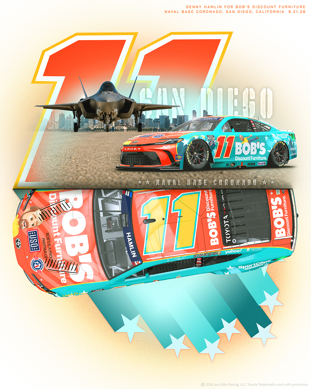 Denny Hamlin San Diego Scheme