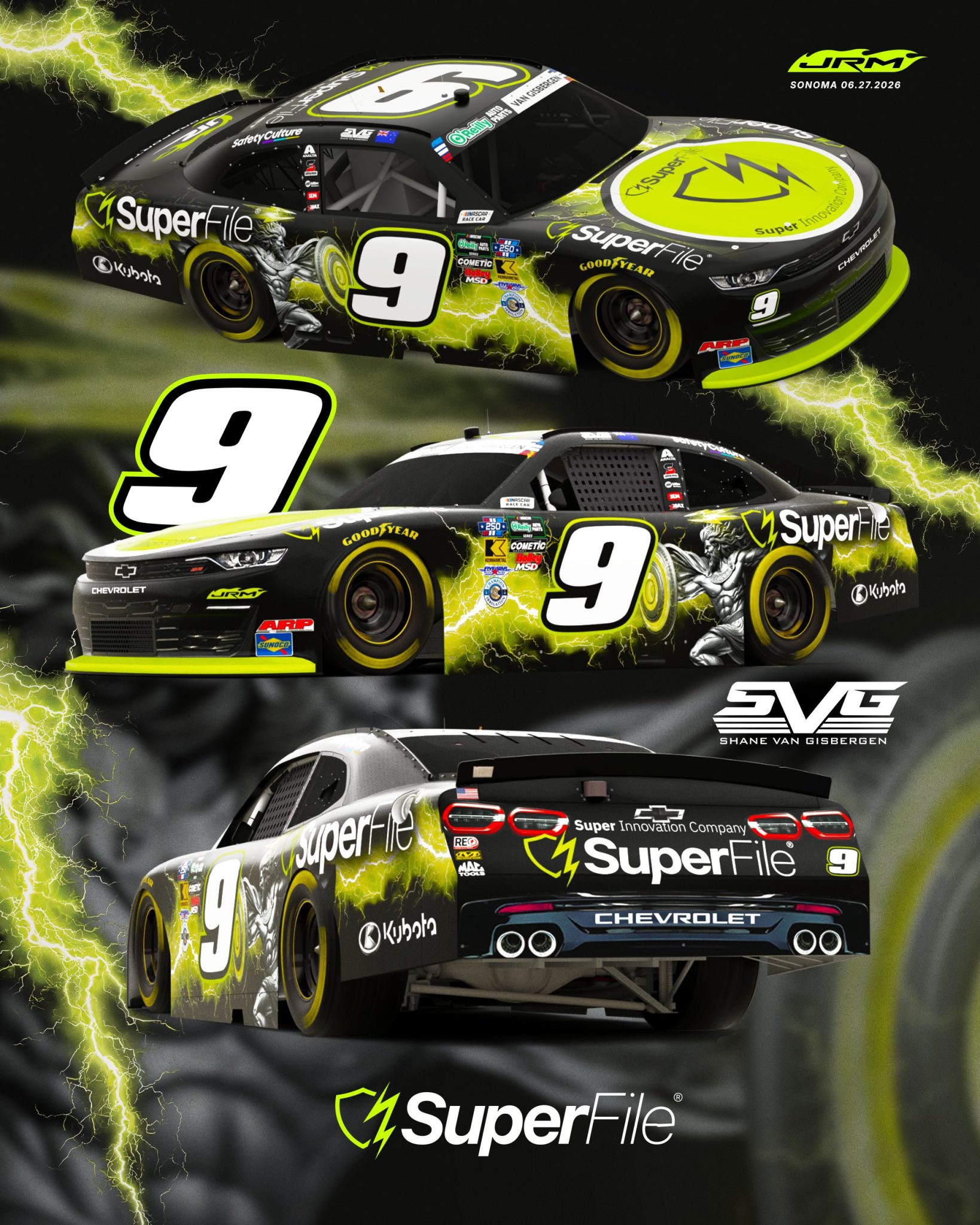 Shane Van Gisbergen Sonoma Scheme
