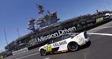 SAN DIEGO, CALIFORNIA - JUNE 19: AJ Allmendinger, driver of the #16 Celsius Chevrolet, drives during practice for the NASCAR Cup Series Anduril 250 at Naval Base Coronado on June 19, 2026 in San Diego, California. (Photo by Sean Gardner/Getty Images) | Getty Images