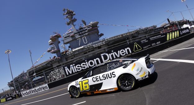 SAN DIEGO, CALIFORNIA - JUNE 19: AJ Allmendinger, driver of the #16 Celsius Chevrolet, drives during practice for the NASCAR Cup Series Anduril 250 at Naval Base Coronado on June 19, 2026 in San Diego, California. (Photo by Sean Gardner/Getty Images) | Getty Images