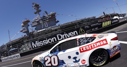 SAN DIEGO, CALIFORNIA - JUNE 19: Christopher Bell, driver of the #20 Craftsman Racing For A Miracle Toyota, drives during practice for the NASCAR Cup Series Anduril 250 at Naval Base Coronado on June 19, 2026 in San Diego, California. (Photo by Sean Gardner/Getty Images) | Getty Images