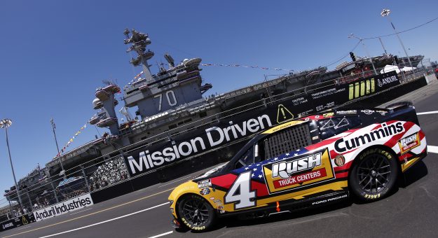 SAN DIEGO, CALIFORNIA - JUNE 19: Noah Gragson, driver of the #4 Rush Truck Centers/Cummins Ford, drives during practice for the NASCAR Cup Series Anduril 250 at Naval Base Coronado on June 19, 2026 in San Diego, California. (Photo by Sean Gardner/Getty Images) | Getty Images