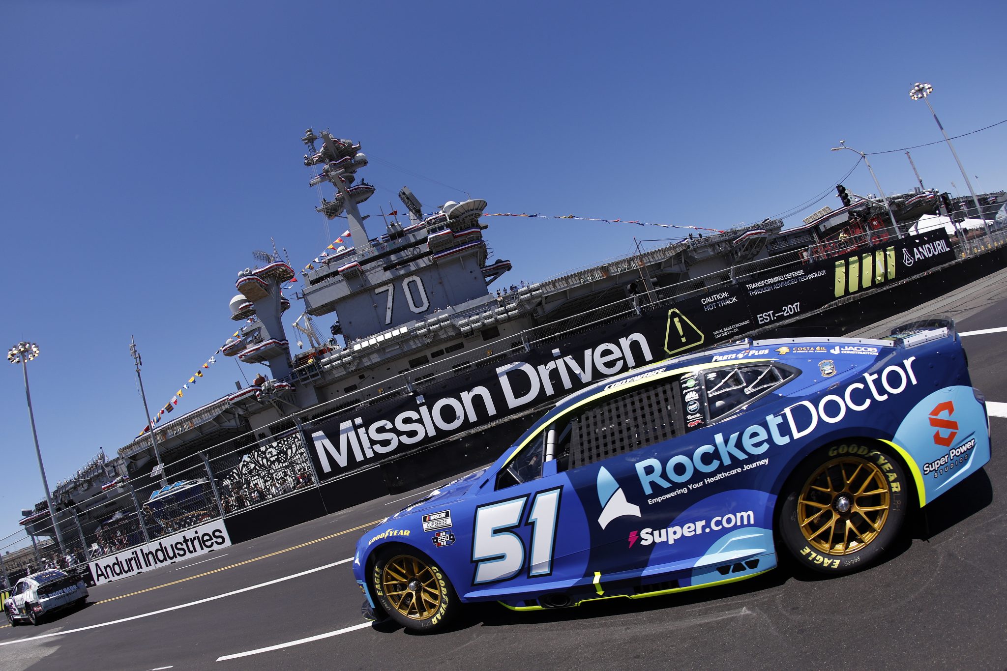 SAN DIEGO, CALIFORNIA - JUNE 19: Cody Ware, driver of the #51 Rocket Doctor Chevrolet, drives during practice for the NASCAR Cup Series Anduril 250 at Naval Base Coronado on June 19, 2026 in San Diego, California. (Photo by Sean Gardner/Getty Images) | Getty Images