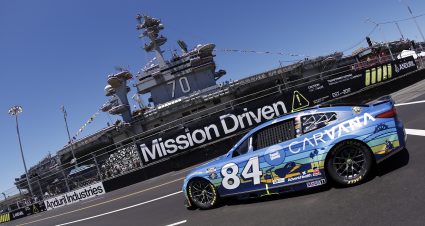 SAN DIEGO, CALIFORNIA - JUNE 19: Jimmie Johnson, driver of the #84 Carvana Toyota, drives during practice for the NASCAR Cup Series Anduril 250 at Naval Base Coronado on June 19, 2026 in San Diego, California. (Photo by Sean Gardner/Getty Images) | Getty Images