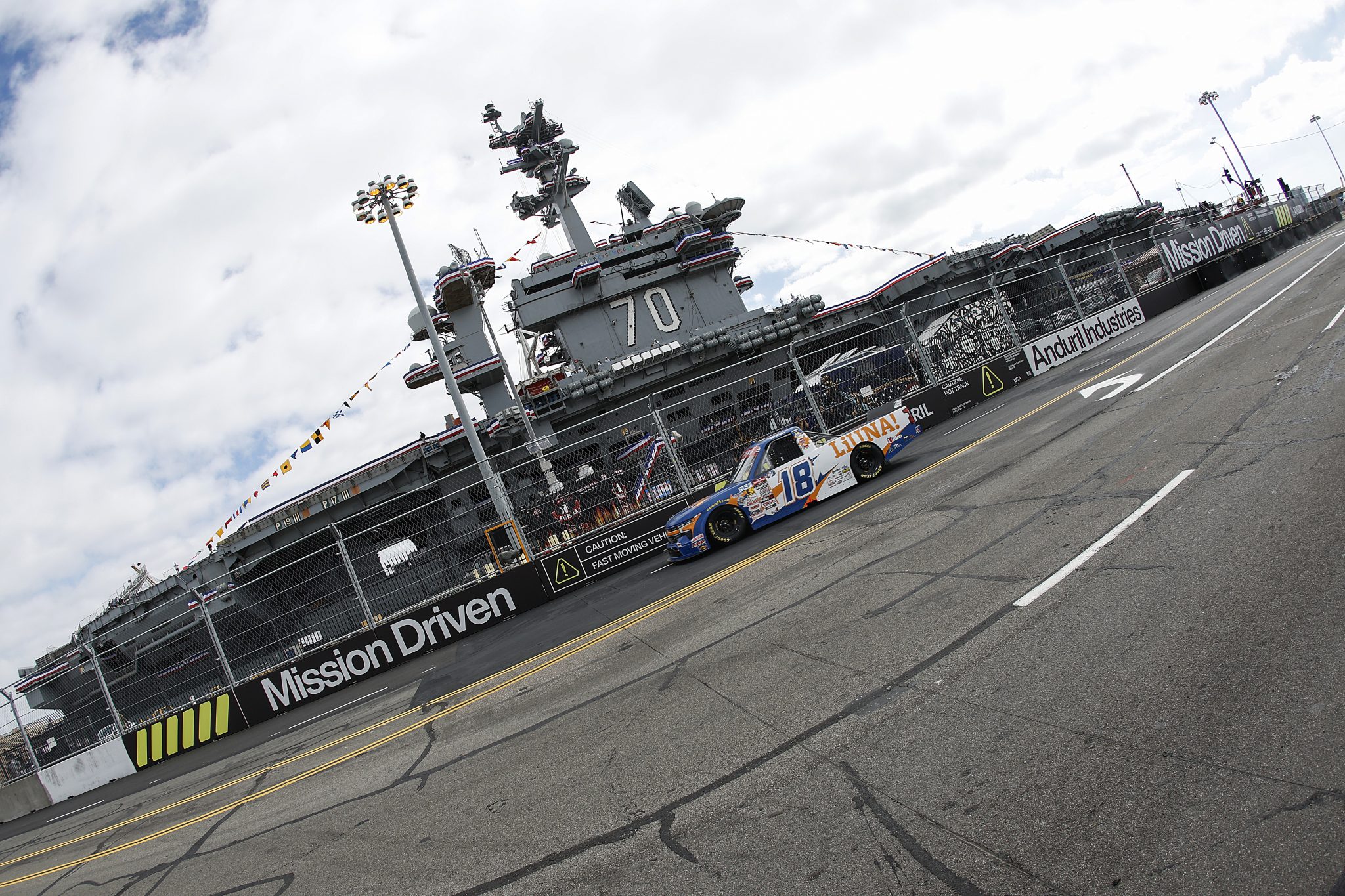 SAN DIEGO, CALIFORNIA - JUNE 19: t18 Tyler Ankrum, driver of the #18 LIUNA Chevrolet, drives during practice for the NASCAR Craftsman Truck Series Navy 250 at Naval Base Coronado on June 19, 2026 in San Diego, California. (Photo by Sean Gardner/Getty Images) | Getty Images