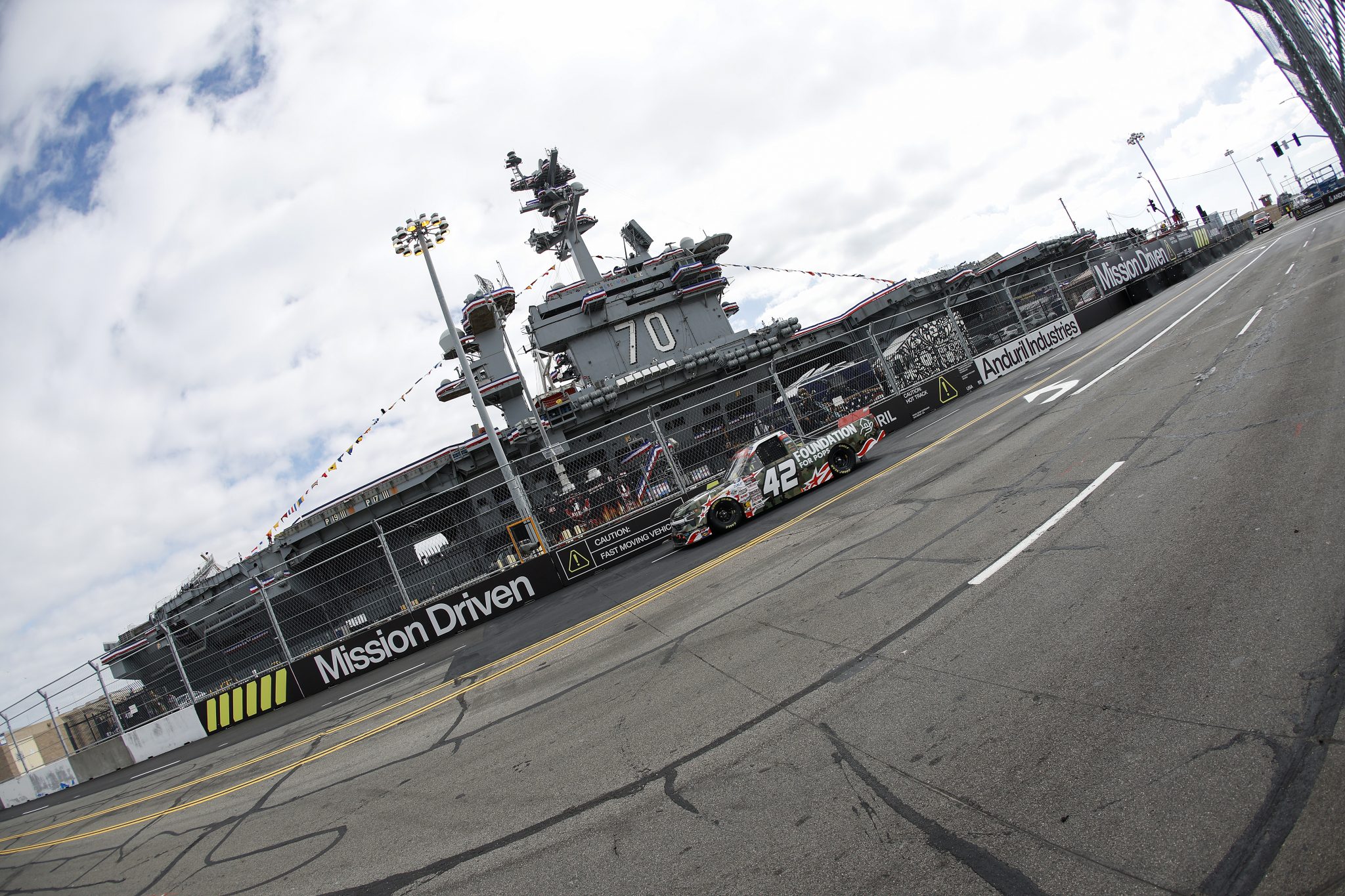 SAN DIEGO, CALIFORNIA - JUNE 19: Tyler Reif, driver of the #42 Niece Equipment/Foundation for Pops Chevrolet, drives during practice for the NASCAR Craftsman Truck Series Navy 250 at Naval Base Coronado on June 19, 2026 in San Diego, California. (Photo by Sean Gardner/Getty Images) | Getty Images