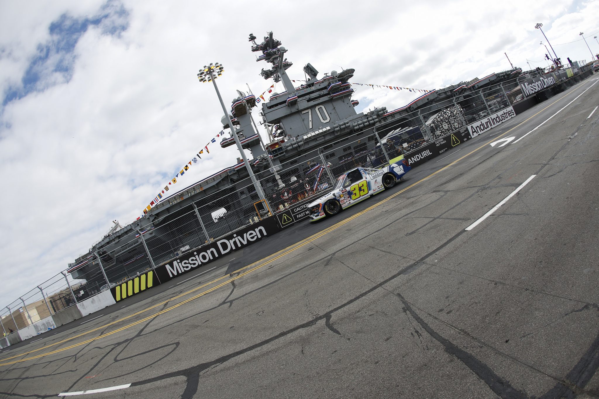 SAN DIEGO, CALIFORNIA - JUNE 19: Frankie Muniz, driver of the #33 Lakeside Construction Ford, drives during practice for the NASCAR Craftsman Truck Series Navy 250 at Naval Base Coronado on June 19, 2026 in San Diego, California. (Photo by Sean Gardner/Getty Images) | Getty Images