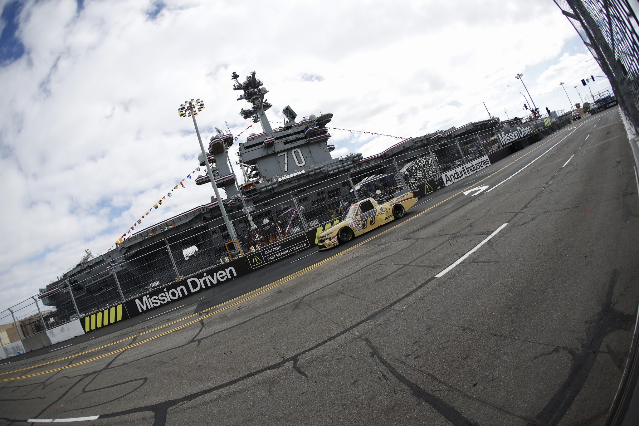 SAN DIEGO, CALIFORNIA - JUNE 19: Justin Marks, driver of the #77 Jockey 150th Anniversary Chevrolet, drives during practice for the NASCAR Craftsman Truck Series Navy 250 at Naval Base Coronado on June 19, 2026 in San Diego, California. (Photo by Sean Gardner/Getty Images) | Getty Images