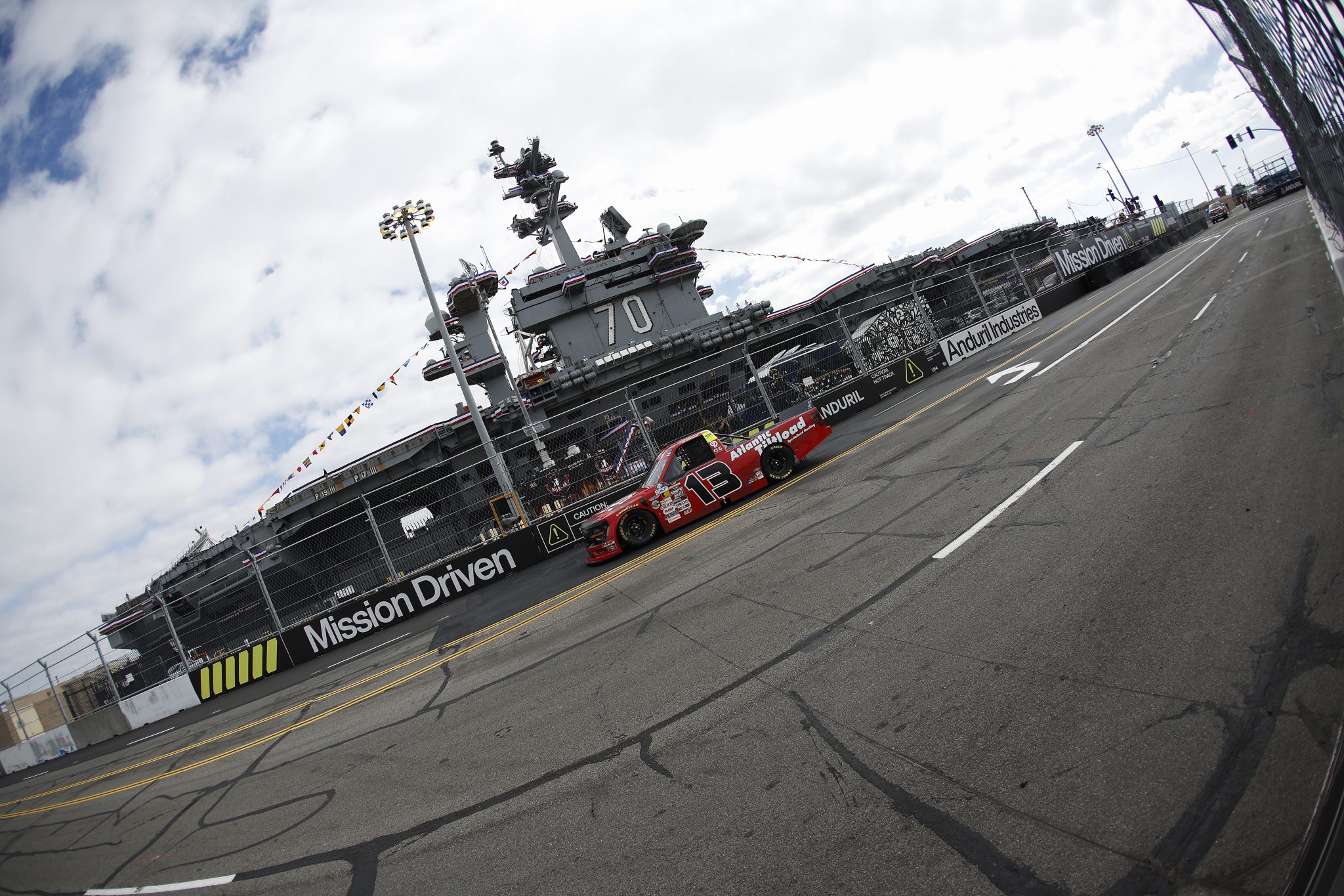 SAN DIEGO, CALIFORNIA - JUNE 19: Cole Butcher, driver of the #13 Atlantic Tilt Load Ford, drives during practice for the NASCAR Craftsman Truck Series Navy 250 at Naval Base Coronado on June 19, 2026 in San Diego, California. (Photo by Sean Gardner/Getty Images) | Getty Images