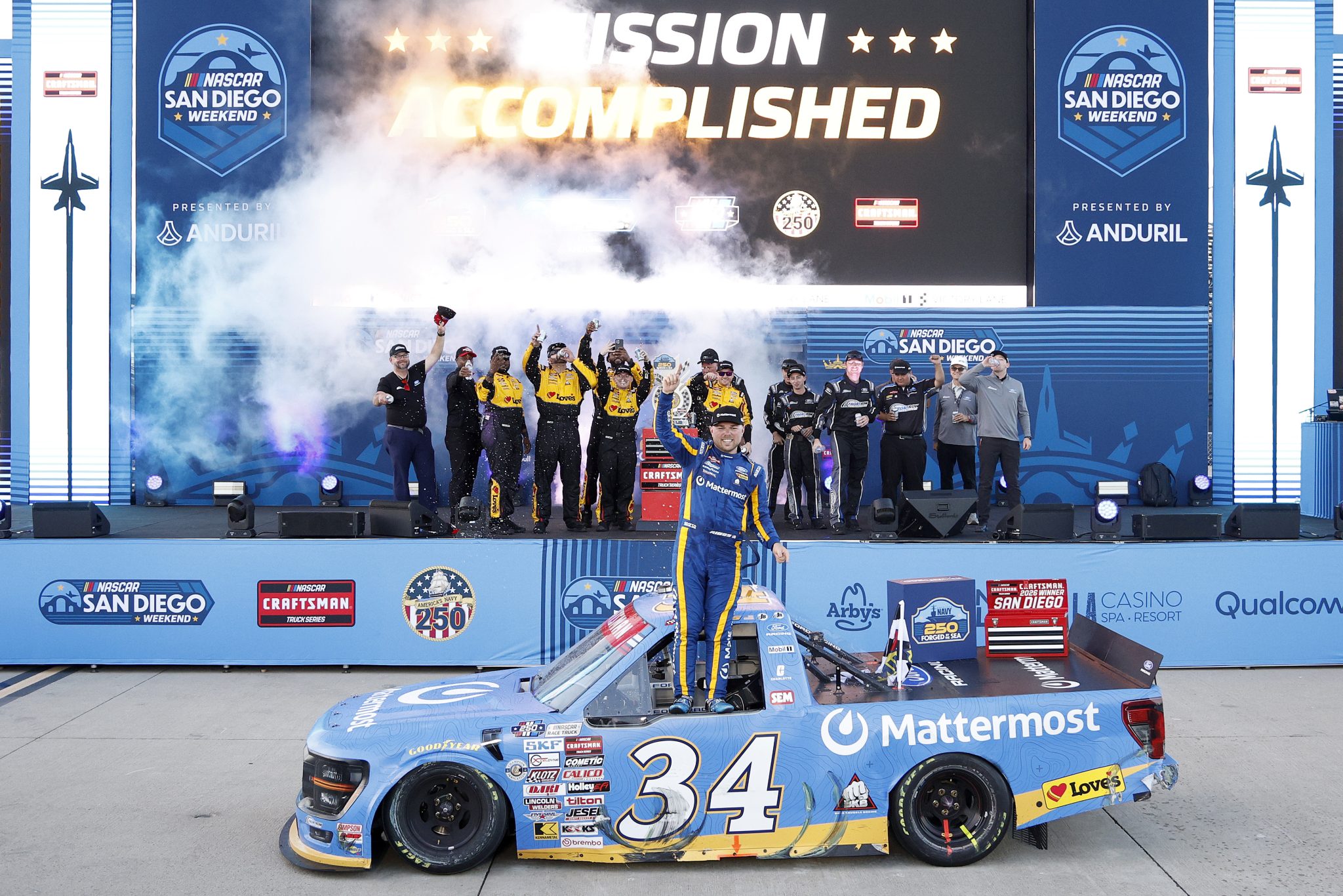 Layne Reilly Layne Riggs wins at Naval Base Coronado in wild NASCAR debut race | Jayski