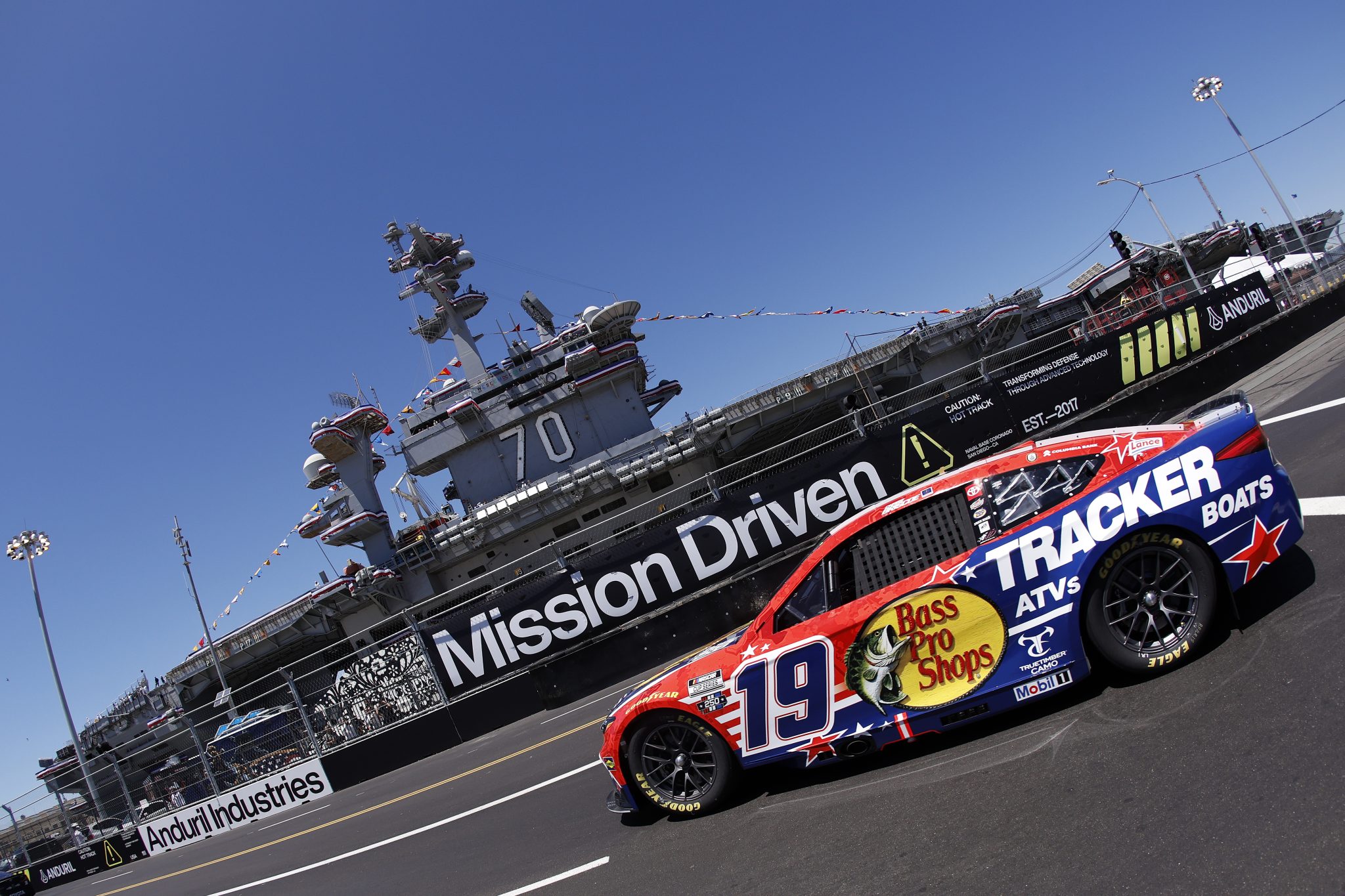 SAN DIEGO, CALIFORNIA - JUNE 19: Chase Briscoe, driver of the #19 Bass Pro Shops Toyota, drives during practice for the NASCAR Cup Series Anduril 250 at Naval Base Coronado on June 19, 2026 in San Diego, California. (Photo by Sean Gardner/Getty Images) | Getty Images