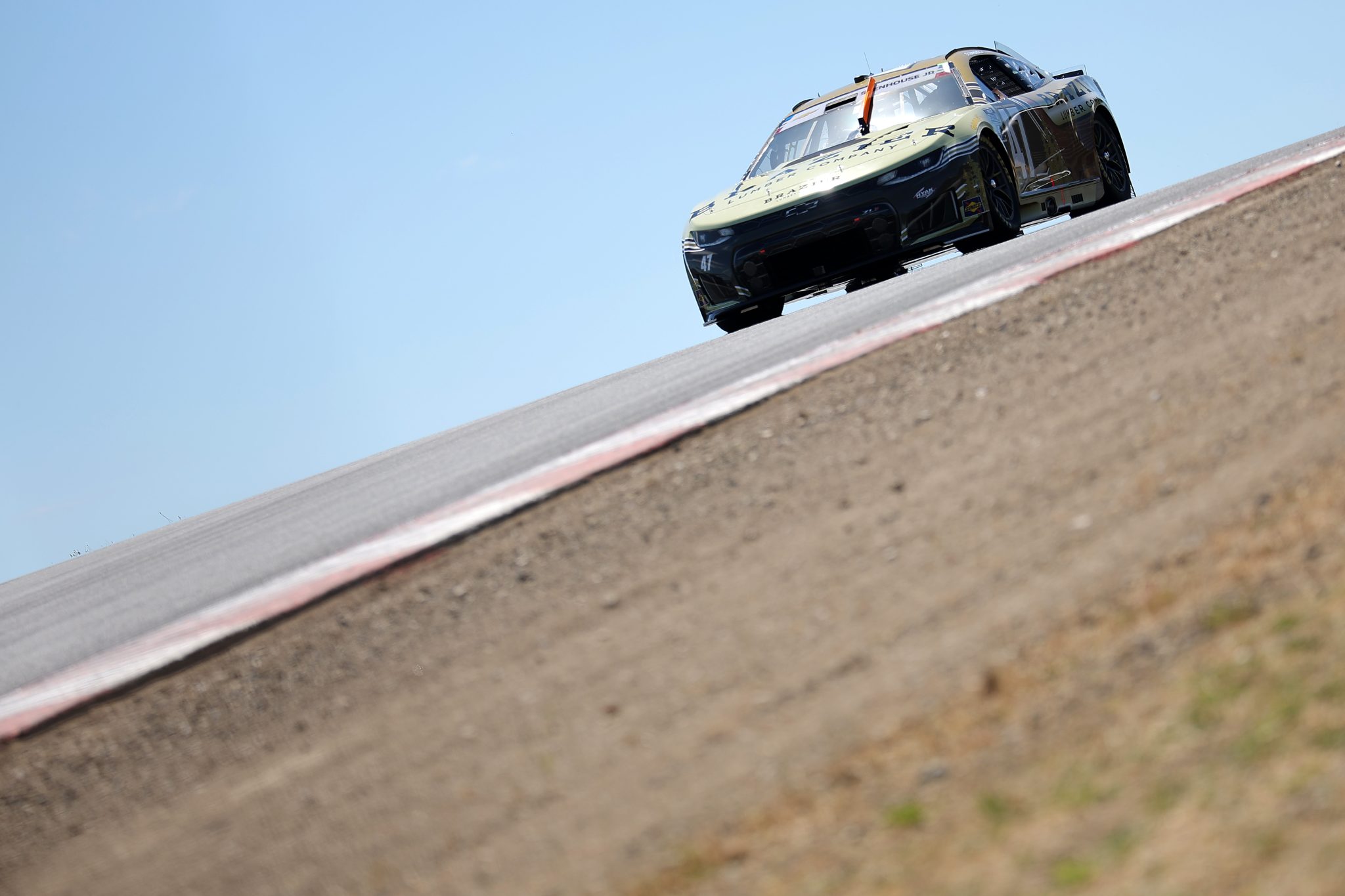 SONOMA, CALIFORNIA - JUNE 27: Ricky Stenhouse Jr., driver of the #47 Brazier Lumber Company Chevrolet, drives during practice for the NASCAR Cup Series Toyota/Save Mart 350 at Sonoma Raceway on June 27, 2026 in Sonoma, California. (Photo by Jonathan Bachman/Getty Images) | Getty Images