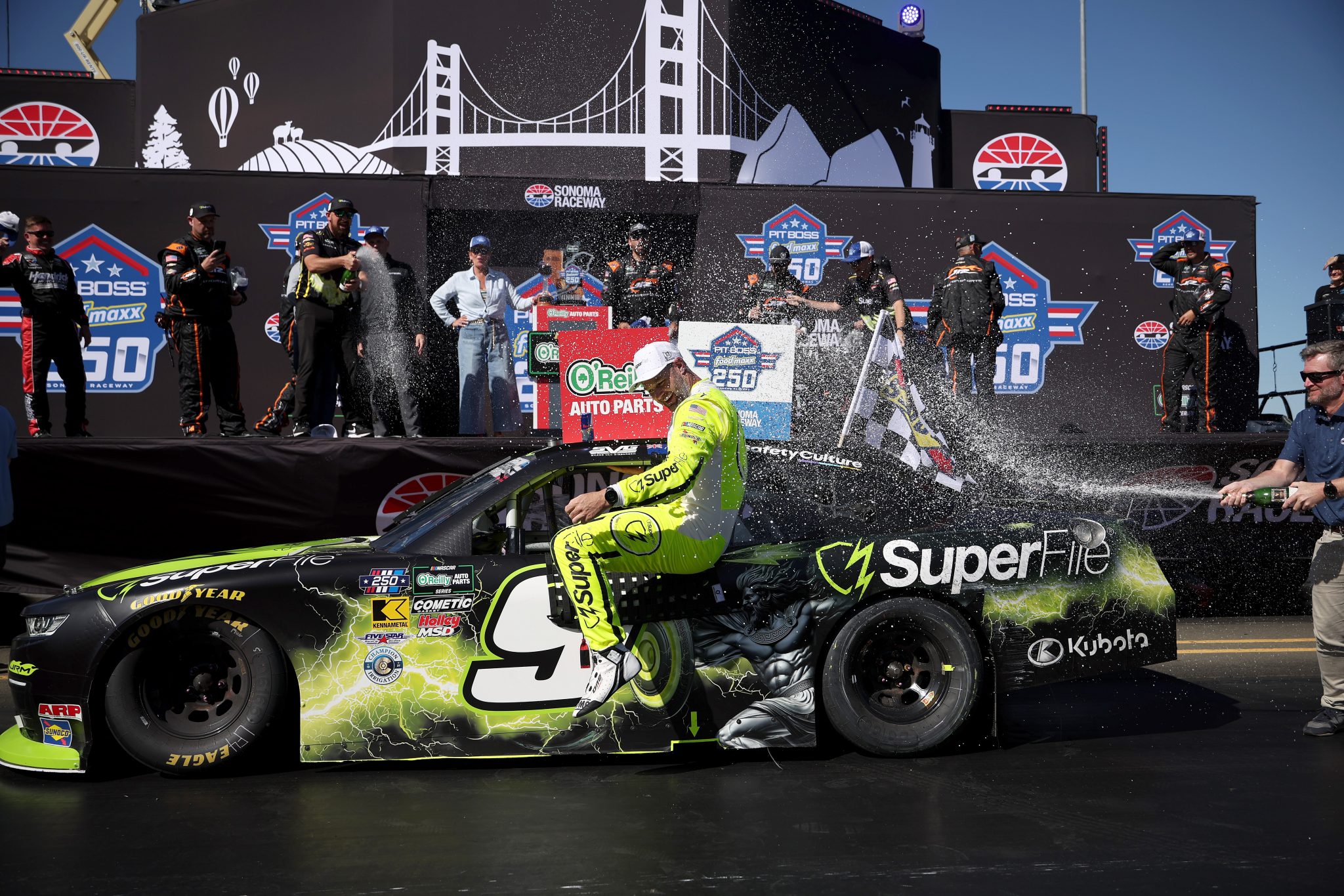Shane van Gisbergen conducts masterclass performance in Sonoma O’Reilly race