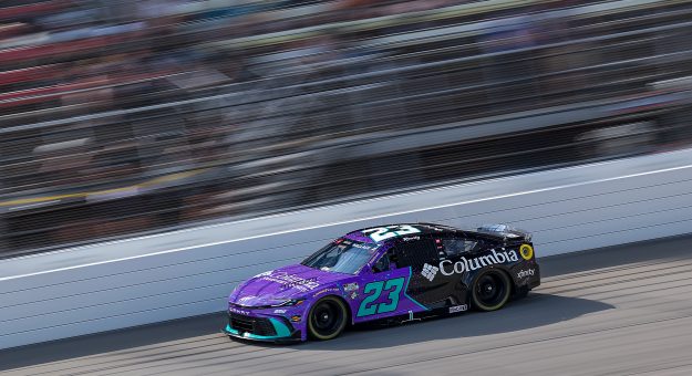 BROOKLYN, MICHIGAN - JUNE 06: Bubba Wallace, driver of the #23 Columbia Toyota, drives during practice for the NASCAR Cup Series FireKeepers Casino 400 at Michigan International Speedway on June 06, 2026 in Brooklyn, Michigan. (Photo by Brett Farmer/Getty Images) | Getty Images