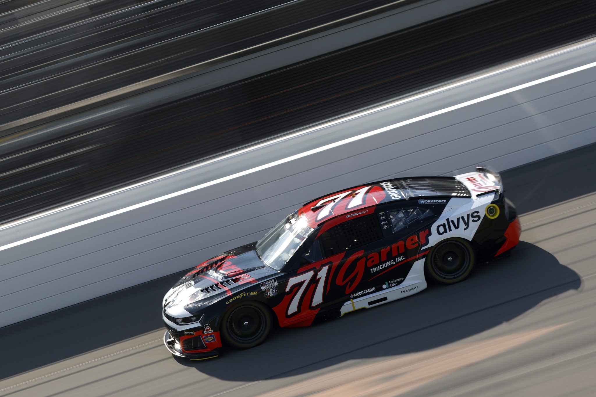 BROOKLYN, MICHIGAN - JUNE 06: Michael McDowell, driver of the #71 Garner Trucking Chevrolet, drives during practice for the NASCAR Cup Series FireKeepers Casino 400 at Michigan International Speedway on June 06, 2026 in Brooklyn, Michigan. (Photo by Sean Gardner/Getty Images) | Getty Images