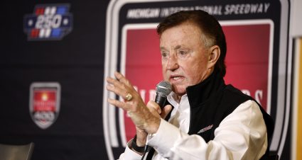 BROOKLYN, MICHIGAN - JUNE 06: NASCAR Hall of Famer and RCR team owner, Richard Childress speaks to the media during a press conference at Michigan International Speedway on June 06, 2026 in Brooklyn, Michigan. (Photo by Sean Gardner/Getty Images) | Getty Images