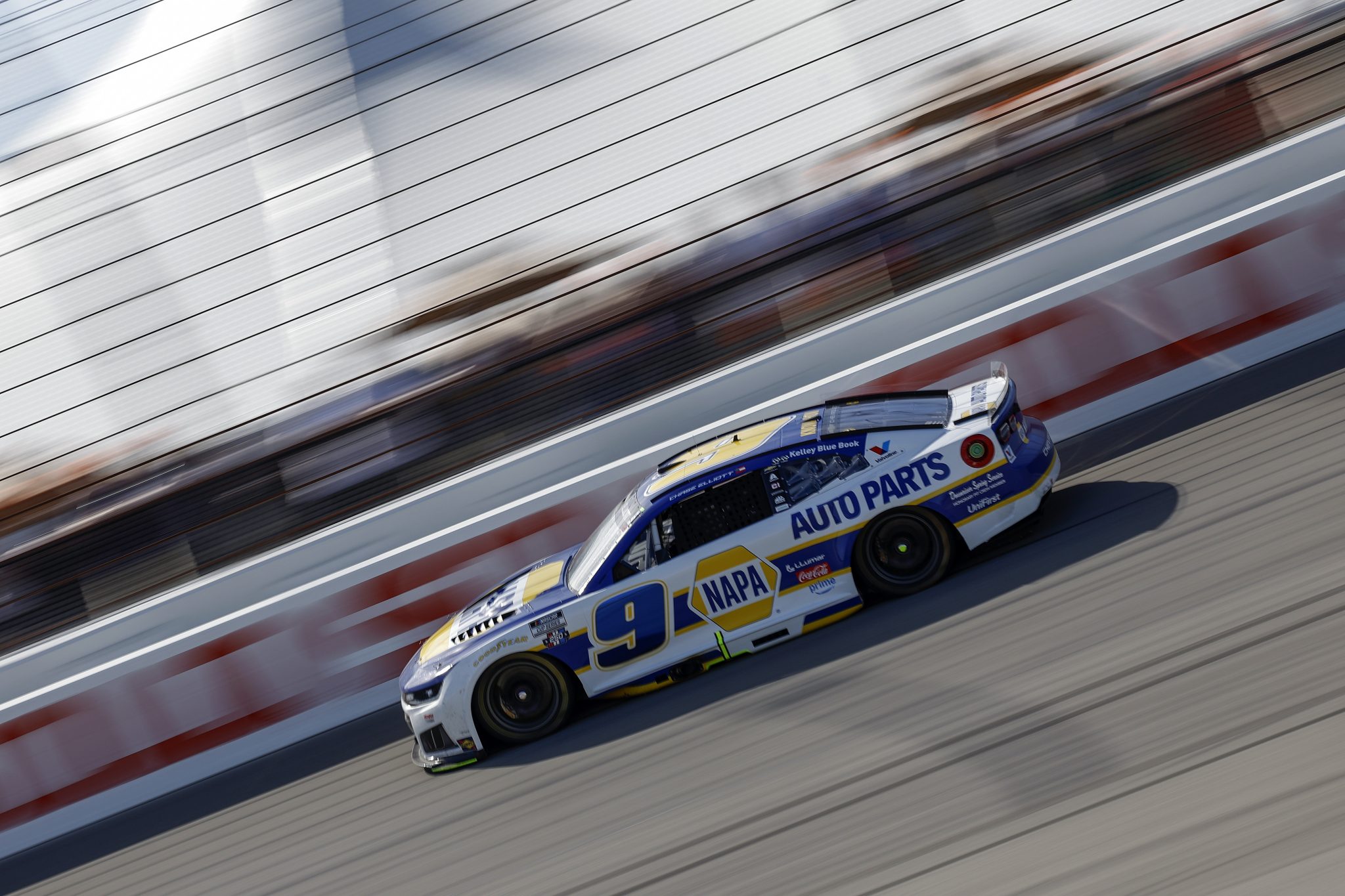 BROOKLYN, MICHIGAN - JUNE 07: Chase Elliott, driver of the #9 NAPA Auto Parts Chevrolet, drives during the NASCAR Cup Series FireKeepers Casino 400 at Michigan International Speedway on June 07, 2026 in Brooklyn, Michigan. (Photo by Sean Gardner/Getty Images) | Getty Images