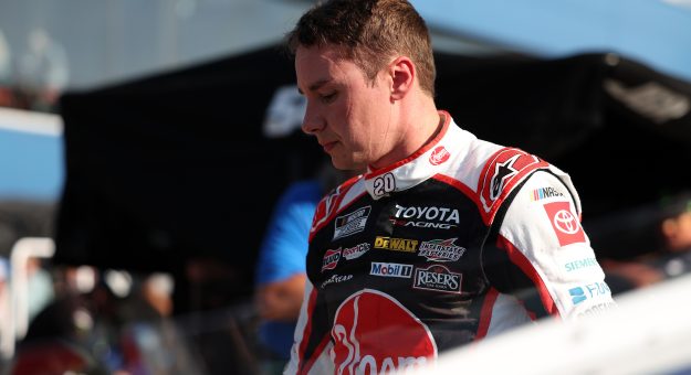 BROOKLYN, MICHIGAN - JUNE 06: Christopher Bell, driver of the #20 Rheem Toyota, on the grid during practice for the NASCAR Cup Series FireKeepers Casino 400 at Michigan International Speedway on June 06, 2026 in Brooklyn, Michigan. (Photo by Brett Farmer/Getty Images) | Getty Images