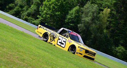 LAKEVILLE, CONNECTICUT - JULY 11: Colin Braun, driver of the #25 RAM RAM, drives during practice for the NASCAR Craftsman Truck Series LiUNA 150 at Lime Rock Park on July 11, 2026 in Lakeville, Connecticut. (Photo by Jaiden Tripi/Getty Images) | Getty Images