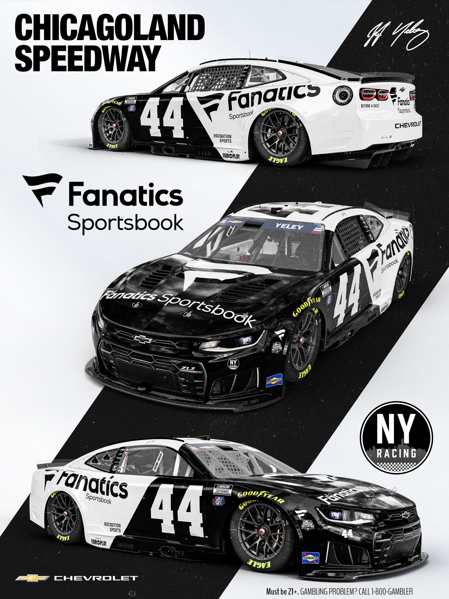 2026 Chicago 44 Yeley Fanatics