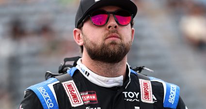 NORTH WILKESBORO, NORTH CAROLINA - JULY 17: Kaden Honeycutt, driver of the #11 Mobil 1 Toyota, looks on during qualifying for the NASCAR Craftsman Truck Series Faith Fest 250 at North Wilkesboro Speedway on July 17, 2026 in North Wilkesboro, North Carolina. (Photo by Meg Oliphant/Getty Images) | Getty Images