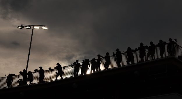 NORTH WILKESBORO, NORTH CAROLINA - JULY 18: Spectators look on prior prior to practice for the NASCAR Cup Series Window World 450 at North Wilkesboro Speedway on July 18, 2026 in North Wilkesboro, North Carolina. (Photo by David Jensen/Getty Images) | Getty Images