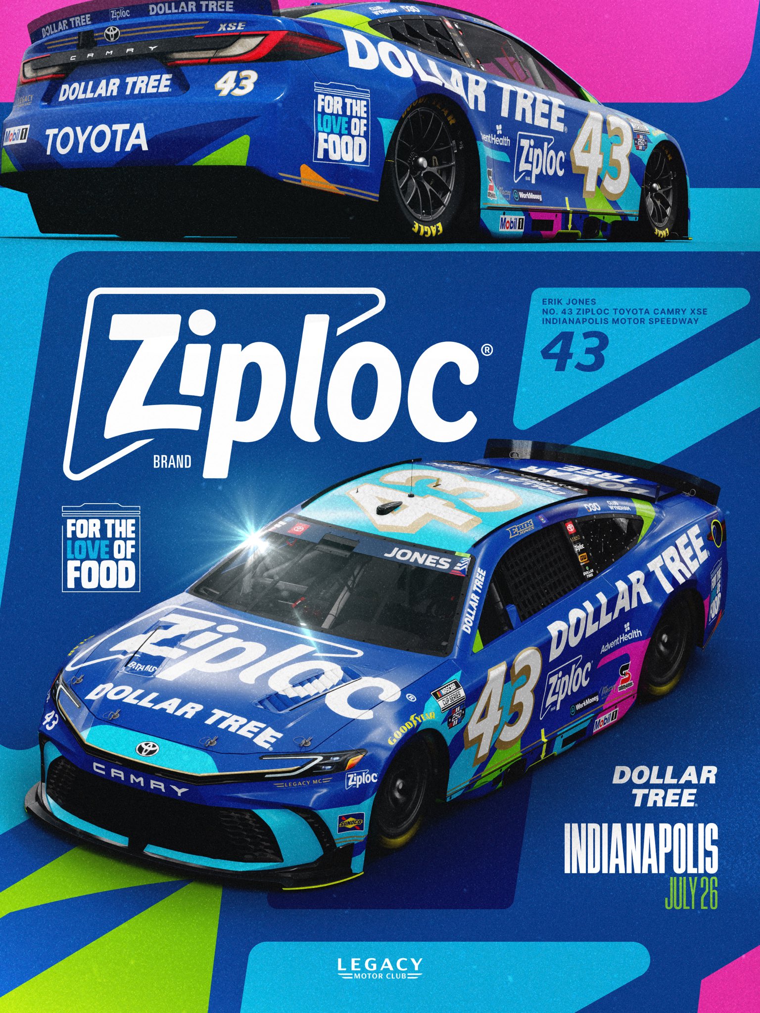 2026 Legacy Motor Club Paint Schemes - Erik Jones | Jayski