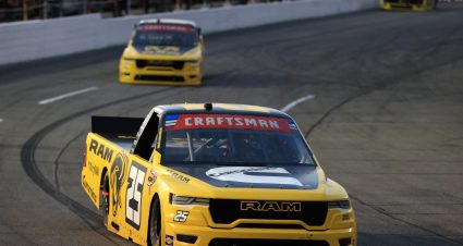 INDIANAPOLIS, INDIANA - JULY 24: Conor Daly, driver of the #25 RAM RAM, drives during the NASCAR Craftsman Truck Series TSport 200 at Lucas Oil Indianapolis Raceway Park on July 24, 2026 in Indianapolis, Indiana. (Photo by Justin Casterline/Getty Images) | Getty Images