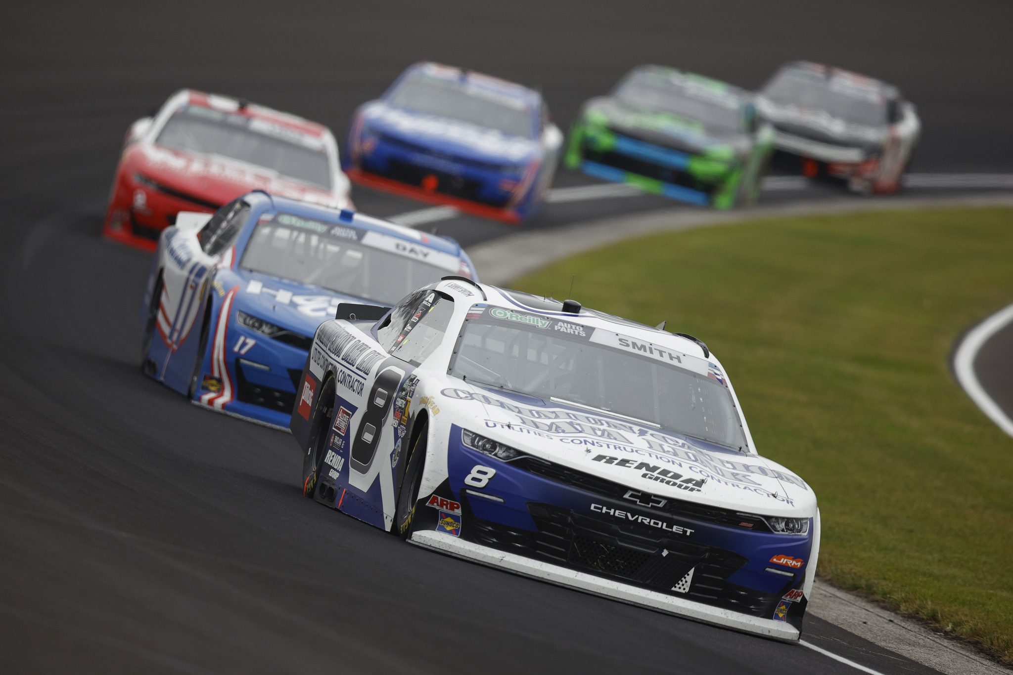 INDIANAPOLIS, INDIANA - JULY 25: Sammy Smith, driver of the #8 Communication Data Link Chevrolet, drives during the NASCAR O'Reilly Auto Parts Series Pennzoil 250 Presented by Take 5 Oil Change at Indianapolis Motor Speedway on July 25, 2026 in Indianapolis, Indiana. (Photo by Sean Gardner/Getty Images) | Getty Images