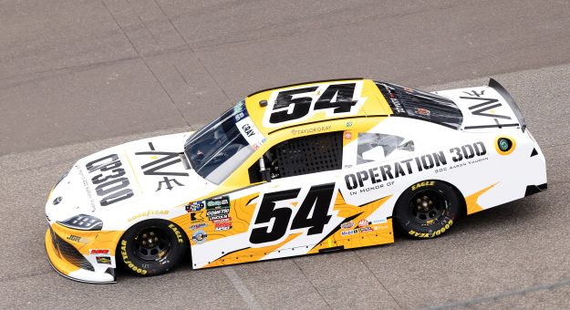 INDIANAPOLIS, INDIANA - JULY 25: Taylor Gray, driver of the #54 Operation 300 Toyota, enters the trackduring qualifying for the NASCAR O'Reilly Auto Parts Series Pennzoil 250 Presented by Take 5 Oil Change at Indianapolis Motor Speedway on July 25, 2026 in Indianapolis, Indiana. (Photo by Justin Casterline/Getty Images) | Getty Images