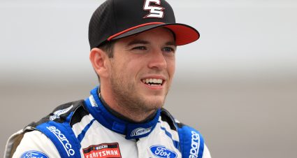 INDIANAPOLIS, INDIANA - JULY 24: Chandler Smith, driver of the #38 Long John Silver's Ford, looks on prior to the NASCAR Craftsman Truck Series TSport 200 at Lucas Oil Indianapolis Raceway Park on July 24, 2026 in Indianapolis, Indiana. (Photo by Justin Casterline/Getty Images) | Getty Images