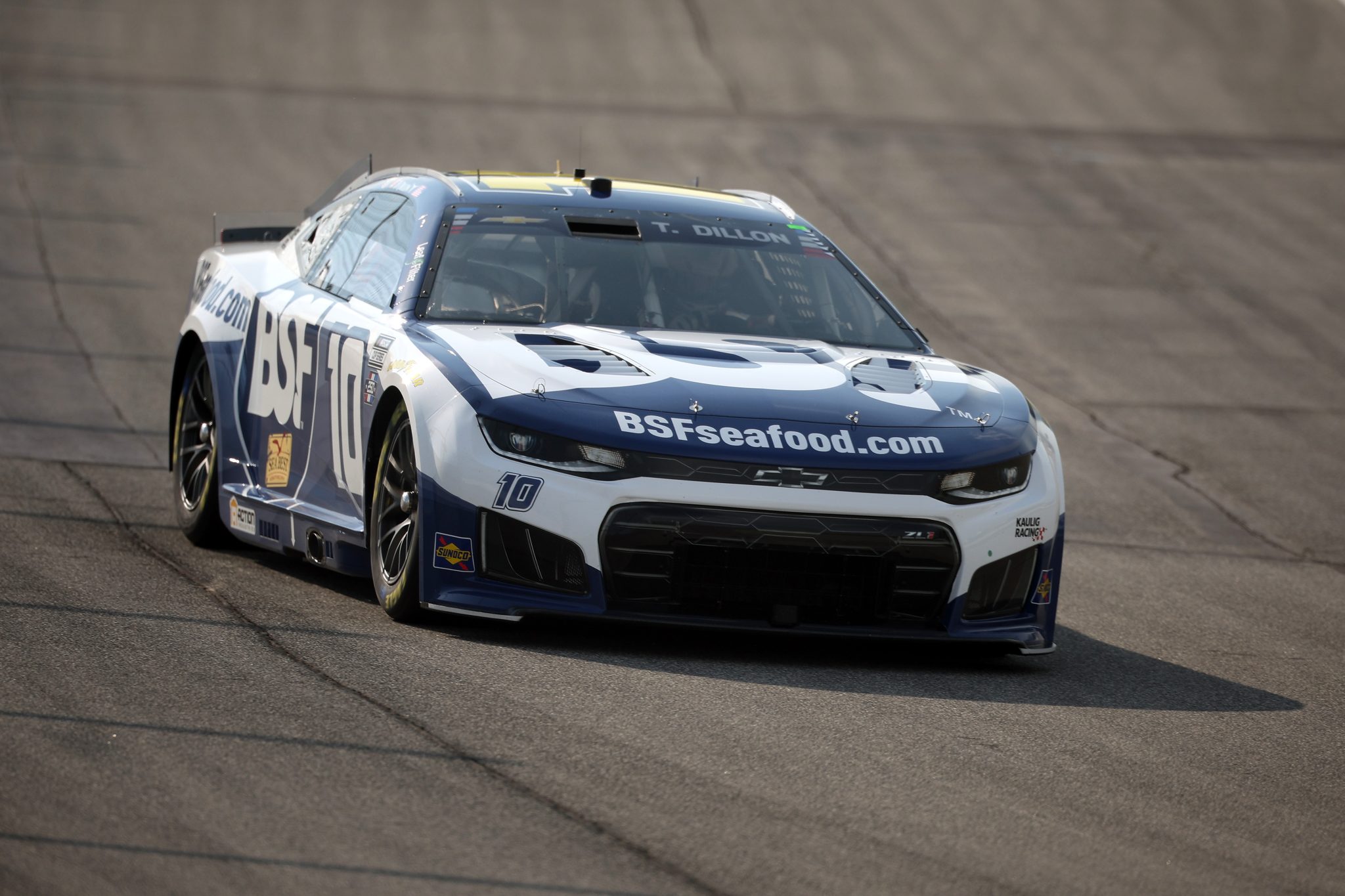 JOLIET, ILLINOIS - JULY 03: Ty Dillon, driver of the #10 Sea Best Chevrolet, drives during practice for the NASCAR Cup Series eero 400 at Chicagoland Speedway on July 03, 2026 in Joliet, Illinois. (Photo by James Gilbert/Getty Images) | Getty Images