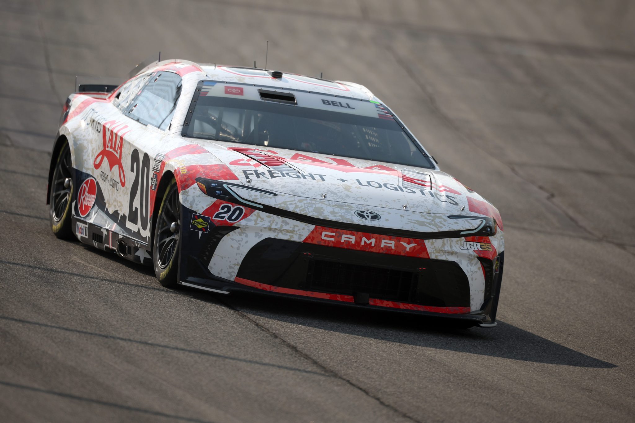 JOLIET, ILLINOIS - JULY 03: Christopher Bell, driver of the #20 SAIA Freight + Logistics Toyota, drives during practice for the NASCAR Cup Series eero 400 at Chicagoland Speedway on July 03, 2026 in Joliet, Illinois. (Photo by James Gilbert/Getty Images) | Getty Images