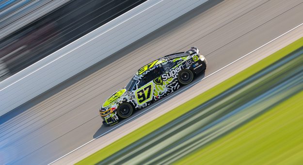 JOLIET, ILLINOIS - JULY 03: Shane Van Gisbergen, driver of the #97 SuperFile x Lefty Out There Chevrolet, drives during practice for the NASCAR Cup Series eero 400 at Chicagoland Speedway on July 03, 2026 in Joliet, Illinois. (Photo by Jonathan Bachman/Getty Images) | Getty Images