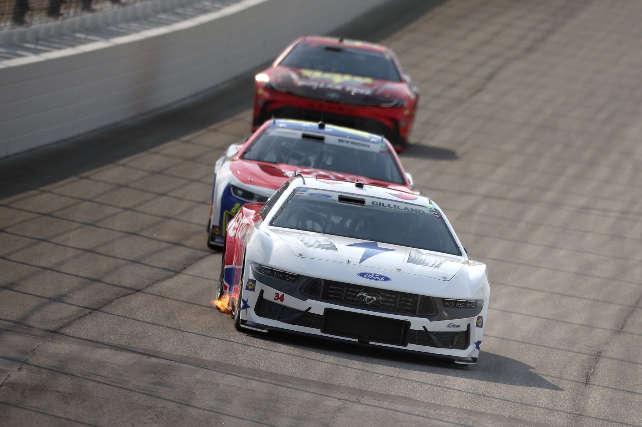 JOLIET, ILLINOIS - JULY 03: Todd Gilliland, driver of the #34 gener8tor Ford, drives during practice for the NASCAR Cup Series eero 400 at Chicagoland Speedway on July 03, 2026 in Joliet, Illinois. (Photo by James Gilbert/Getty Images) | Getty Images