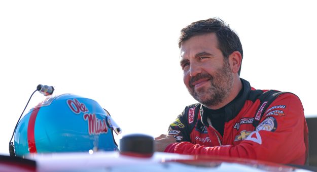 FORT WORTH, TEXAS - SEPTEMBER 24: Tommy Joe Martins, driver of the #44 Market Rebellion Chevrolet, waits on the grid during practice for the NASCAR Xfinity Series Andy's Frozen Custard 300 at Texas Motor Speedway on September 24, 2022 in Fort Worth, Texas. (Photo by Jonathan Bachman/Getty Images) | Getty Images