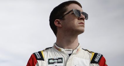 LAS VEGAS, NEVADA - MARCH 14: Daniel Dye, driver of the #52 Champion Container Ford, looks on during practice for the NASCAR O'Reilly Auto Parts Series The LiUNA!  at Las Vegas Motor Speedway on March 14, 2026 in Las Vegas, Nevada. (Photo by Sean Gardner/Getty Images) | Getty Images